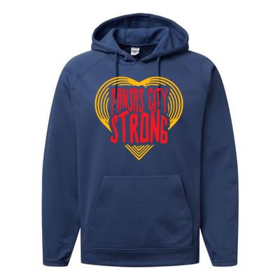 Kansas City Strong Heart Performance Fleece Hoodie