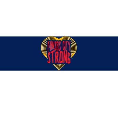 Kansas City Strong Heart Bumper Sticker