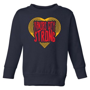 Kansas City Strong Heart Toddler Sweatshirt