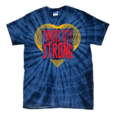 Kansas City Strong Heart Tie-Dye T-Shirt