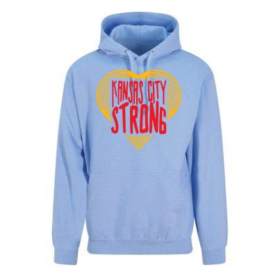 Kansas City Strong Heart Unisex Surf Hoodie