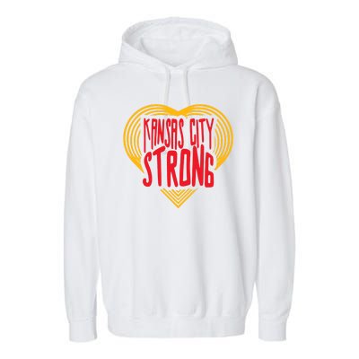 Kansas City Strong Heart Garment-Dyed Fleece Hoodie