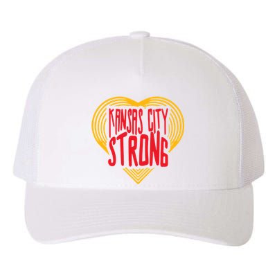 Kansas City Strong Heart Yupoong Adult 5-Panel Trucker Hat