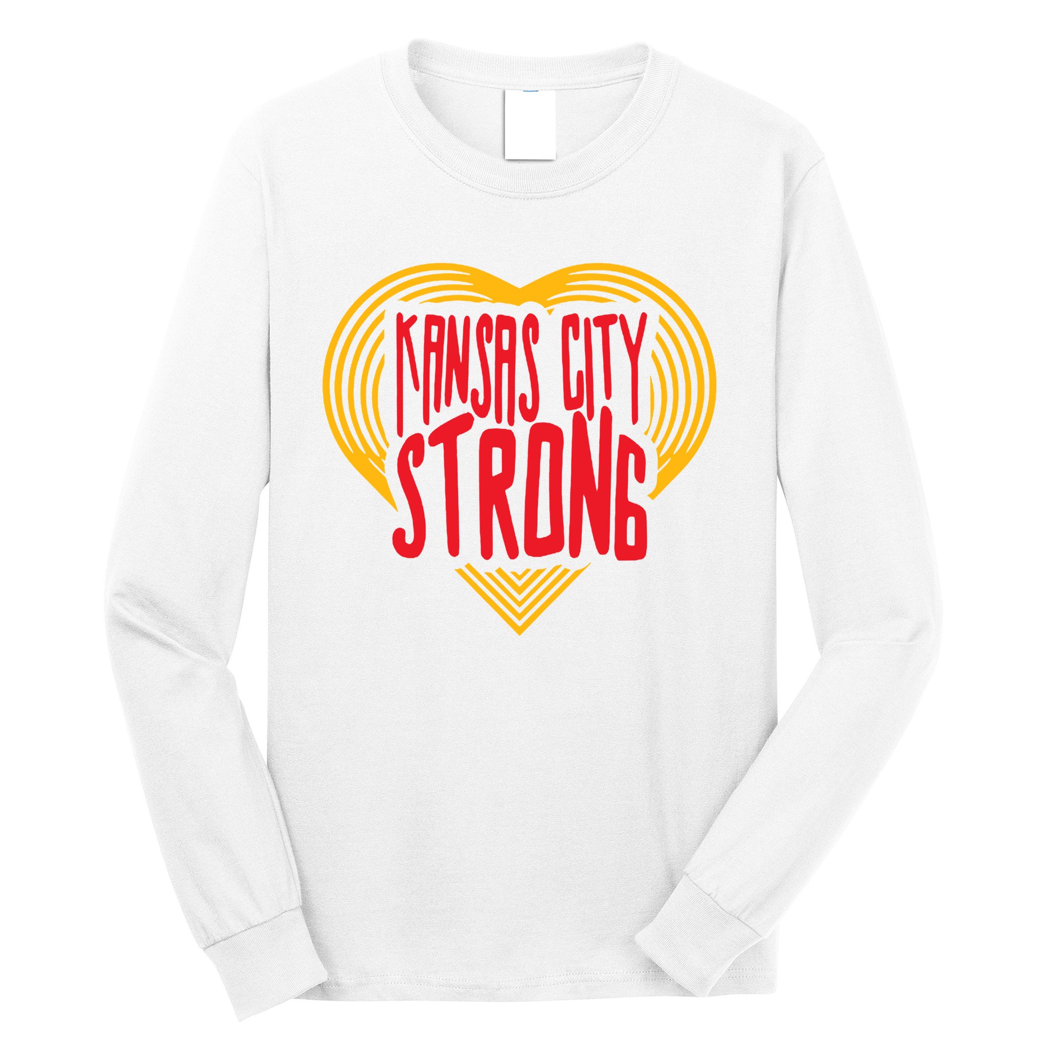 Kansas City Strong Heart Long Sleeve Shirt