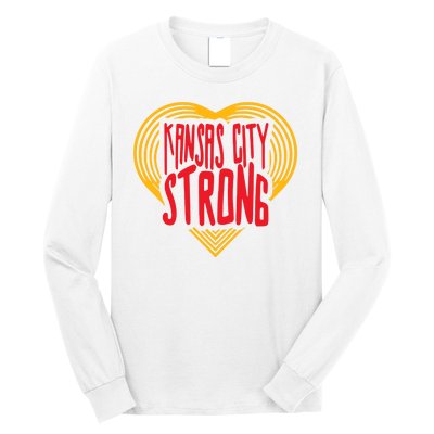 Kansas City Strong Heart Long Sleeve Shirt