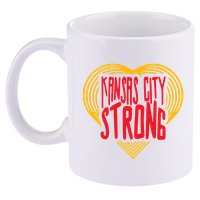 Kansas City Strong Heart 11oz C Handle Ceramic Mug