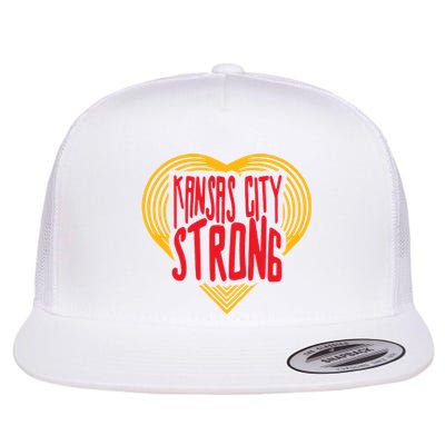 Kansas City Strong Heart Flat Bill Trucker Hat