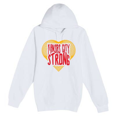 Kansas City Strong Heart Premium Pullover Hoodie