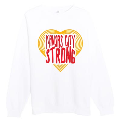 Kansas City Strong Heart Premium Crewneck Sweatshirt