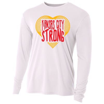 Kansas City Strong Heart Cooling Performance Long Sleeve Crew