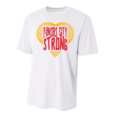 Kansas City Strong Heart Performance Sprint T-Shirt