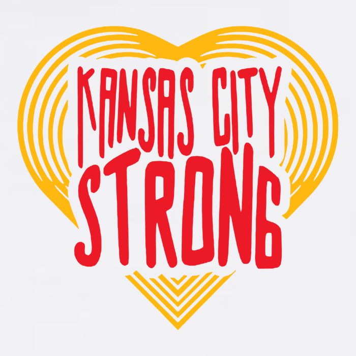 Kansas City Strong Heart Baby Bodysuit