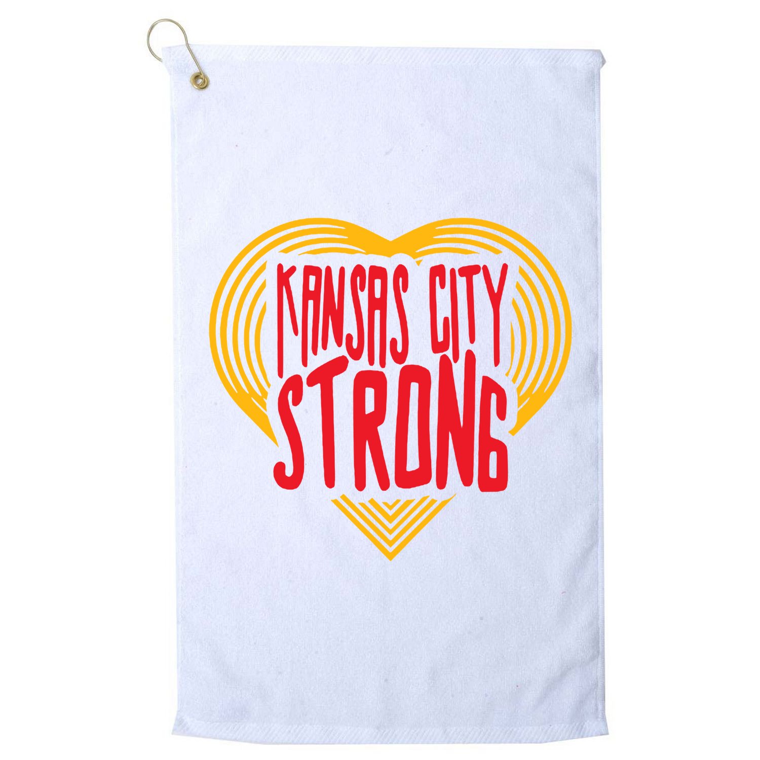 Kansas City Strong Heart Golf Towel
