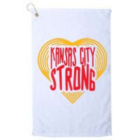 Kansas City Strong Heart Platinum Collection Golf Towel