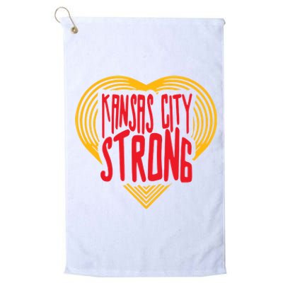 Kansas City Strong Heart Platinum Collection Golf Towel