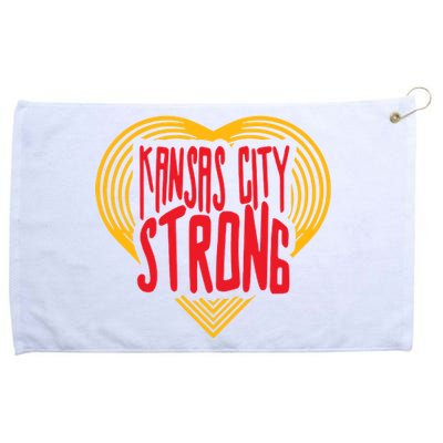 Kansas City Strong Heart Grommeted Golf Towel