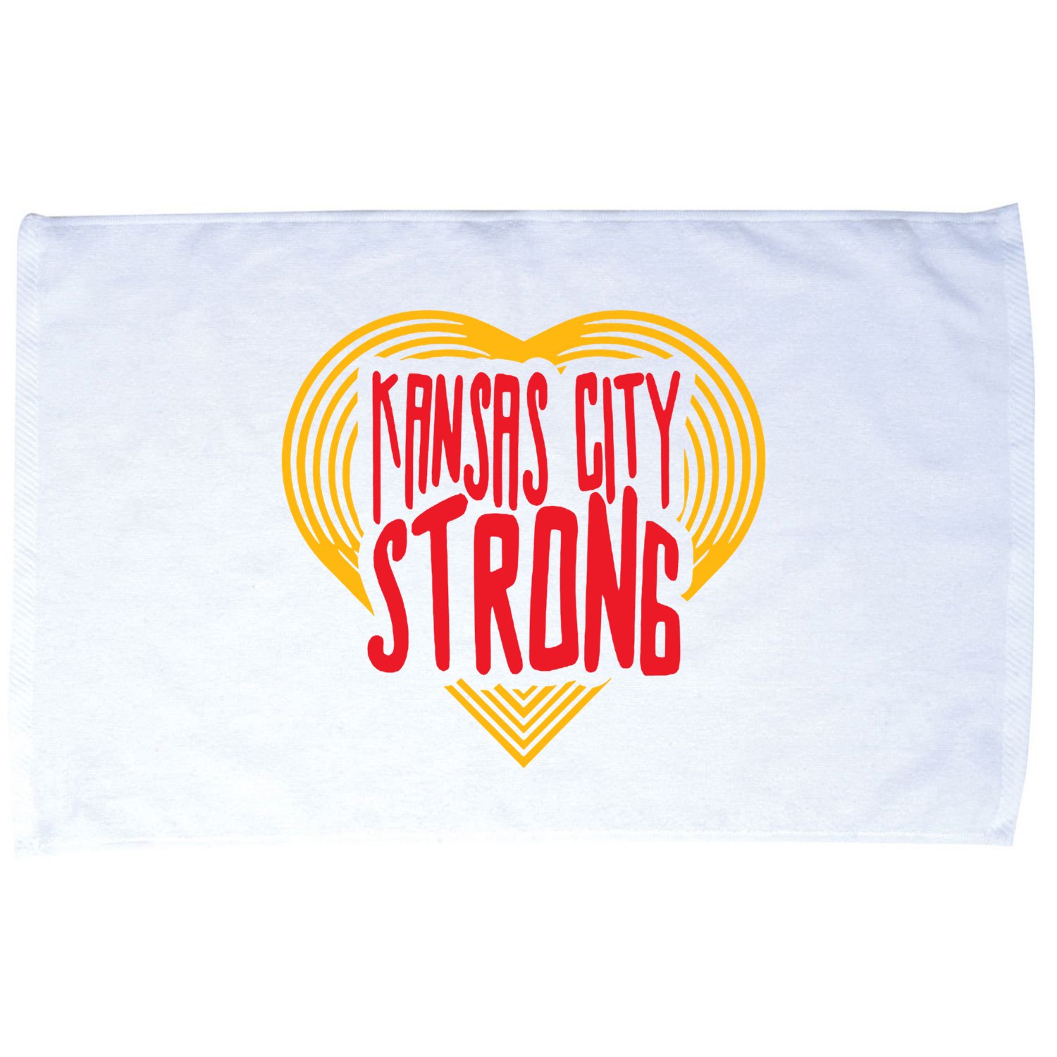 Kansas City Strong Heart Microfiber Hand Towel