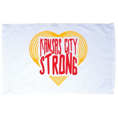 Kansas City Strong Heart Microfiber Hand Towel