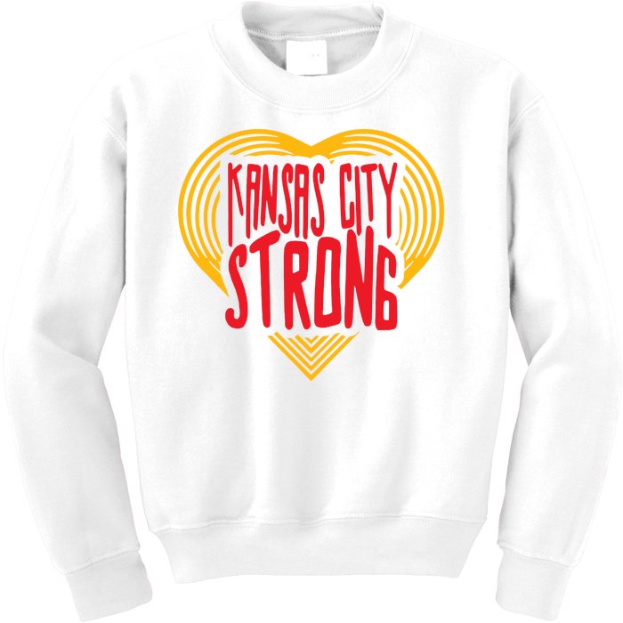 Kansas City Strong Heart Kids Sweatshirt