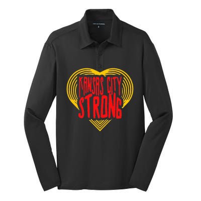 Kansas City Strong Kc Strong Silk Touch Performance Long Sleeve Polo