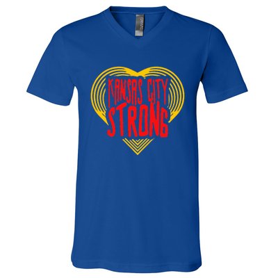 Kansas City Strong Kc Strong V-Neck T-Shirt