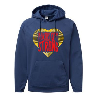 Kansas City Strong Kc Strong Performance Fleece Hoodie