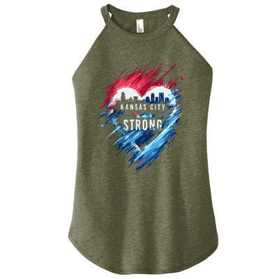 Kansas City Strong Kc Strong Women’s Perfect Tri Rocker Tank