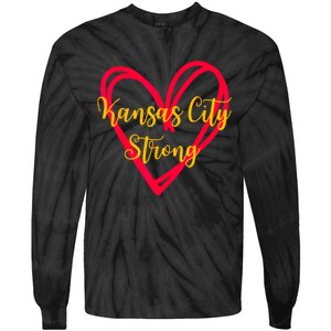 Kansas City Strong Tie-Dye Long Sleeve Shirt