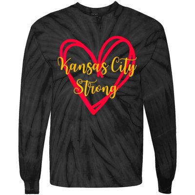 Kansas City Strong Tie-Dye Long Sleeve Shirt