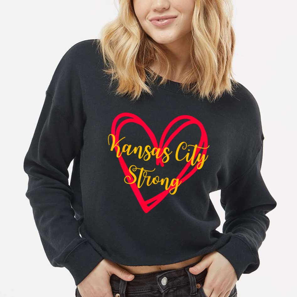 Kansas City Strong Cropped Pullover Crew