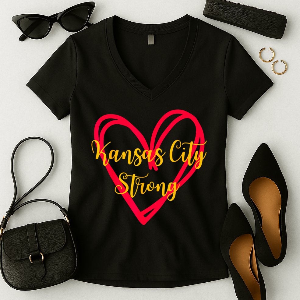 Kansas City Strong Women's V-Neck T-Shirt