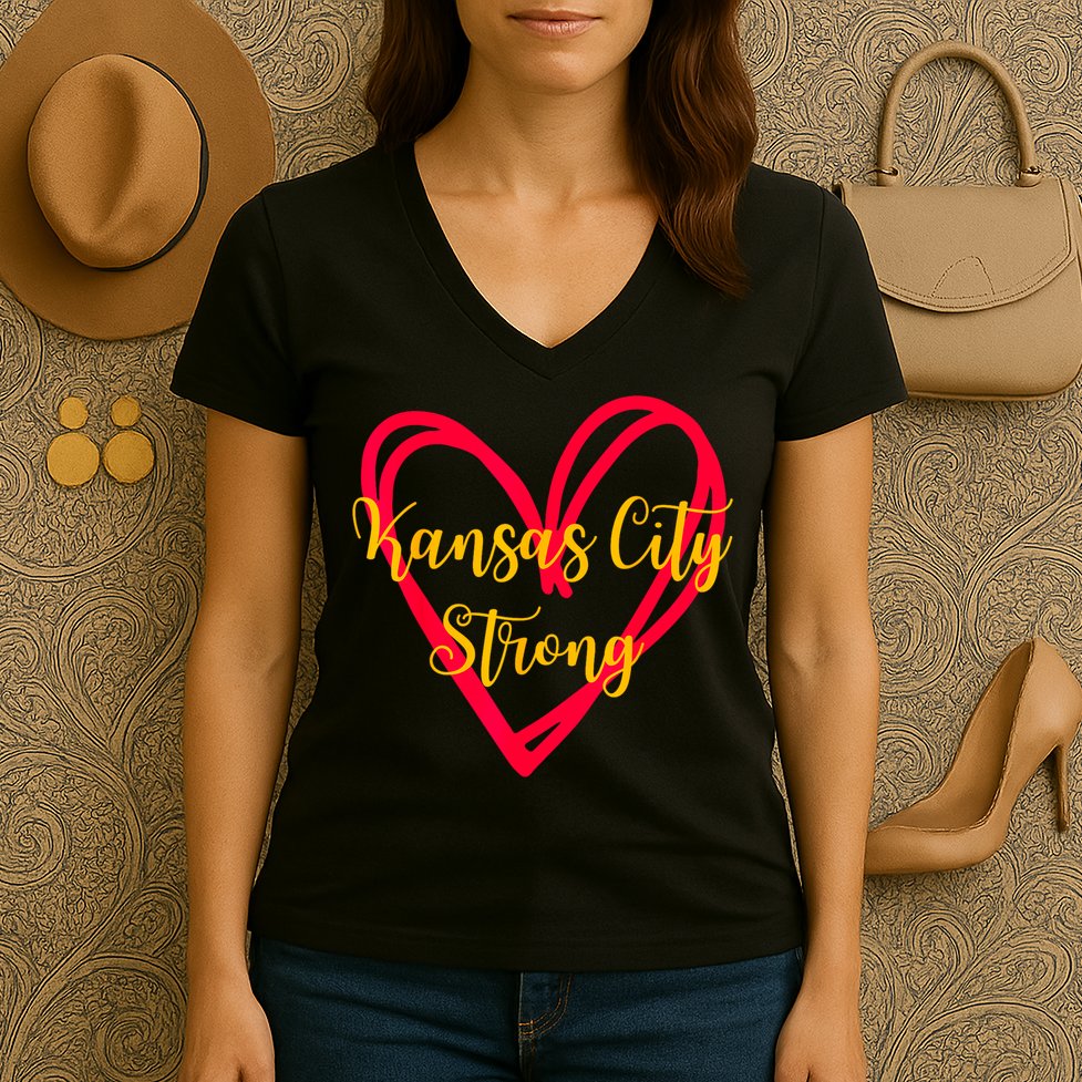 Kansas City Strong Women's V-Neck T-Shirt