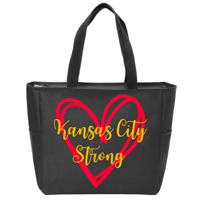 Kansas City Strong Zip Tote Bag