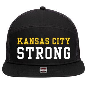 Kansas City Strong 7 Panel Mesh Trucker Snapback Hat