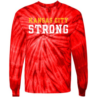 Kansas City Strong Tie-Dye Long Sleeve Shirt