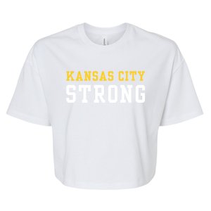 Kansas City Strong Bella+Canvas Jersey Crop Tee