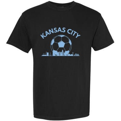 Kansas City Soccer & Skyline Garment-Dyed Heavyweight T-Shirt