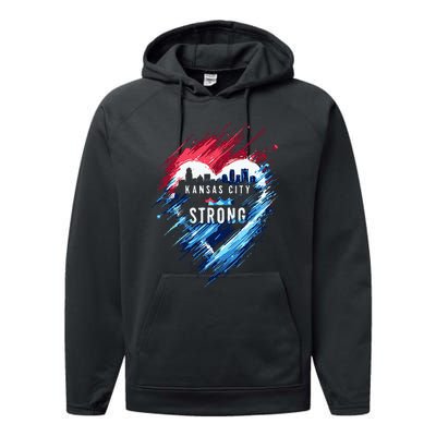 Kansas City Strong Kc Strong Performance Fleece Hoodie