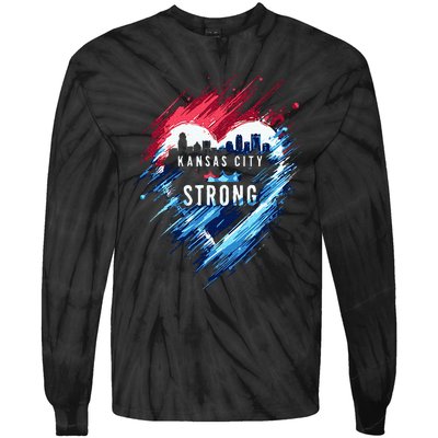 Kansas City Strong Kc Strong Tie-Dye Long Sleeve Shirt