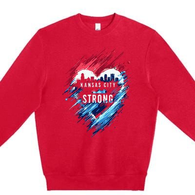 Kansas City Strong Kc Strong Premium Crewneck Sweatshirt