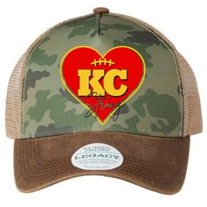 Kansas City Strong Football Heart Awareness Legacy Tie Dye Trucker Hat