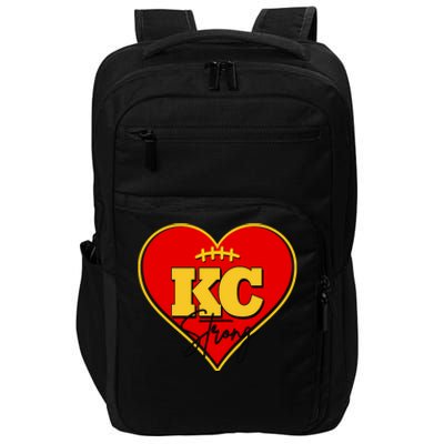 Kansas City Strong Football Heart Awareness Impact Tech Backpack