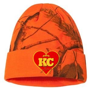 Kansas City Strong Football Heart Awareness Kati Licensed 12" Camo Beanie