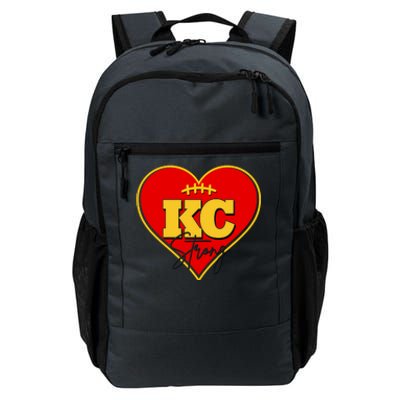 Kansas City Strong Football Heart Awareness Daily Commute Backpack