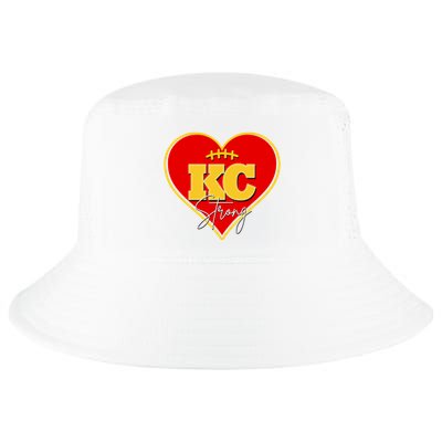 Kansas City Strong Football Heart Awareness Cool Comfort Performance Bucket Hat