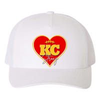 Kansas City Strong Football Heart Awareness Yupoong Adult 5-Panel Trucker Hat