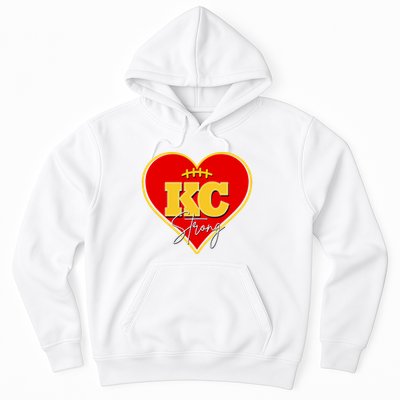 Kansas City Strong Football Heart Awareness Hoodie