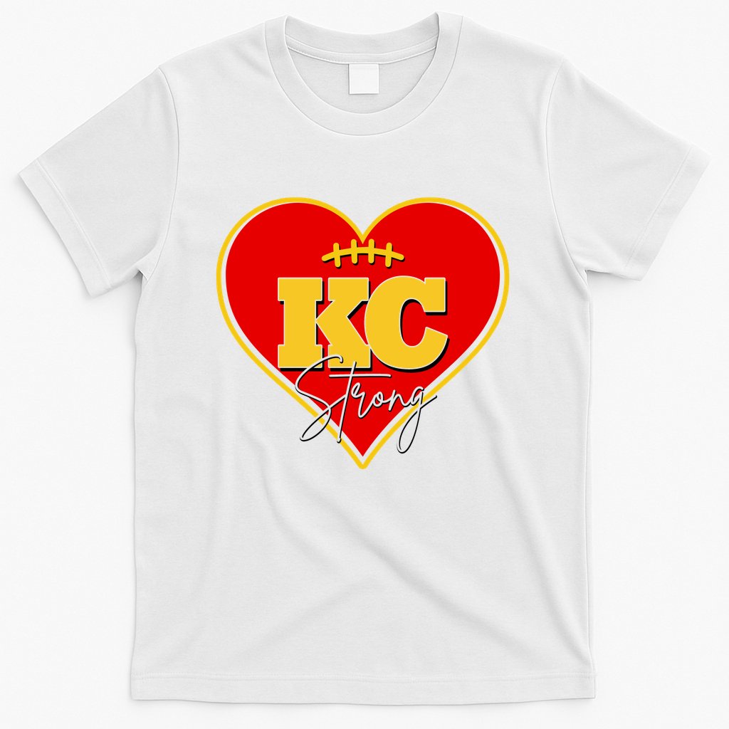 Kansas City Strong Football Heart Awareness T-Shirt