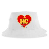 Kansas City Strong Football Heart Awareness Sustainable Bucket Hat