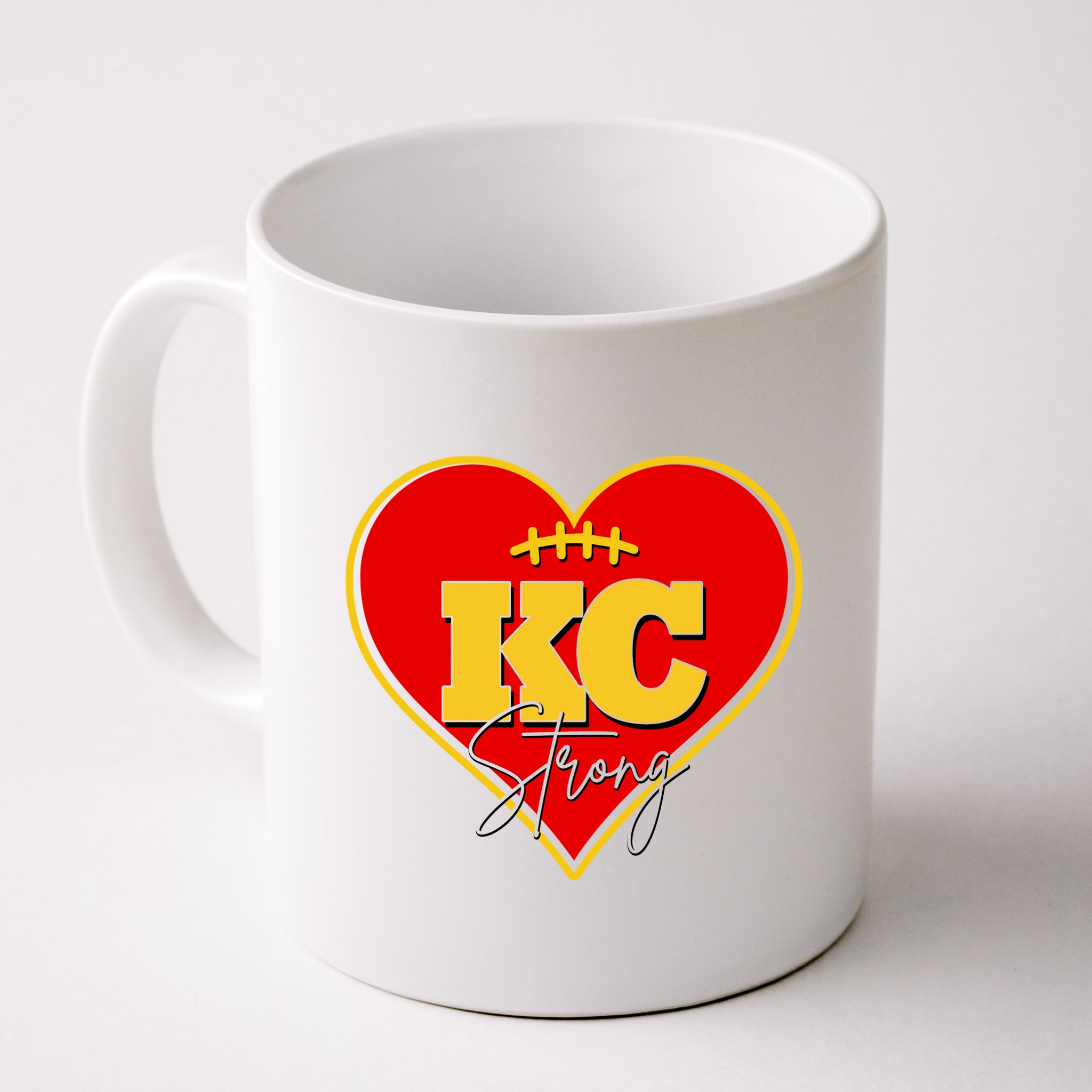 Kansas City Strong Football Heart Awareness Mug